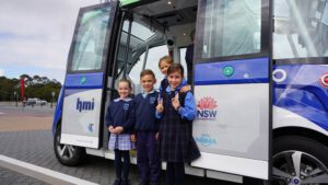 First passengers all aboard NSW all-electric driverless shuttle trial