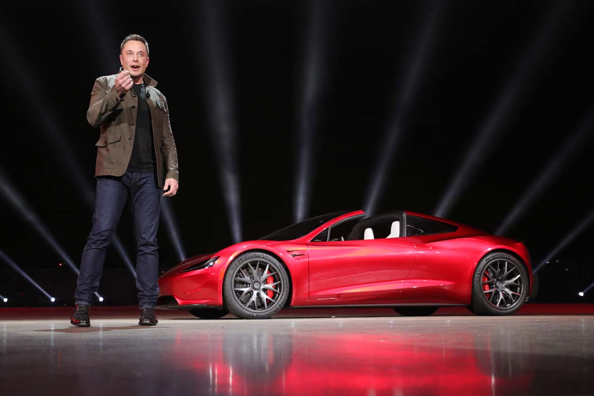 IJver Pilfer Sijpelen Musk says "very intense" Tesla Roadster will go from zero to 100 in just  1.1 seconds