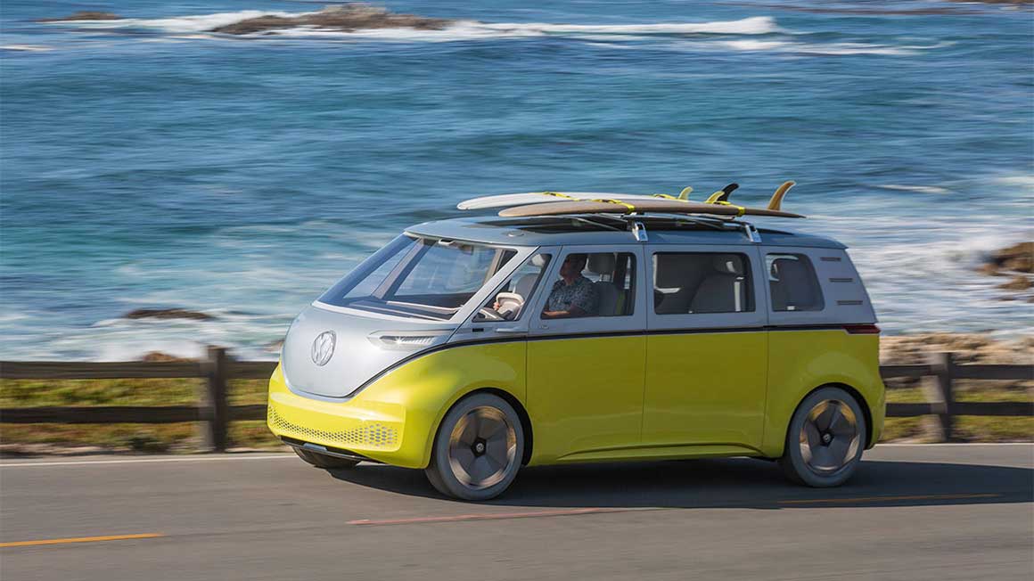 volkswagen hippie van electric