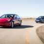 Nissan Leaf and Tesla Model 3