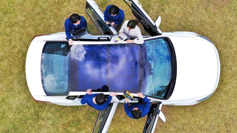 New solar charging tech being developed by Hyundai for vehicles New solar charging tech being developed by Hyundai for vehicles