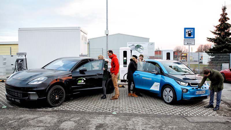 Porsche and BMW test 450kW EV charger