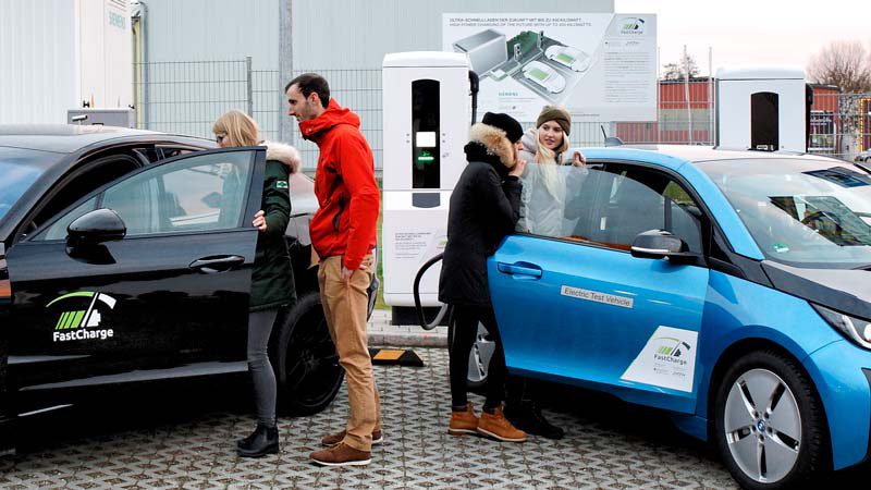Porsche and BMW test 450kW EV charger