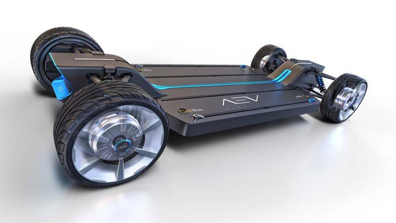 The autonomous, electric, and multi-directional base. Source: AEV Robotics