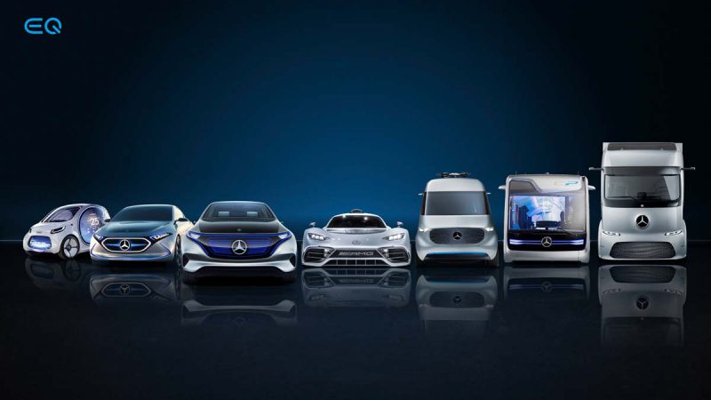 Mercedes-Benz electric lineup. Supplied.