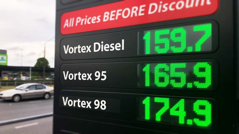 christmas petrol price gouge