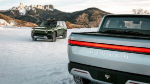 Rivian boss RJ Scaringe blitzes family weekend in off-road electric ute