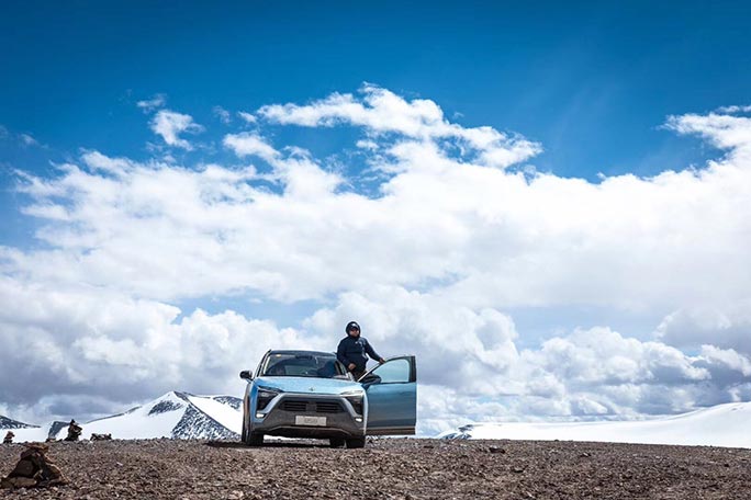 Nio ES8 reaches highest altitude achieved by an electric car. Source: Guiness World Records