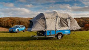 Camping gets a recharge with second-life Nissan EV batteries