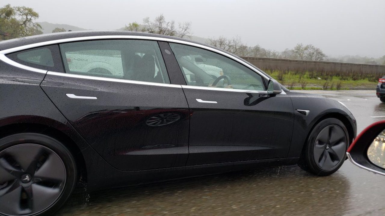 First Tesla Model 3 With Right Hand Drive Spotted In California