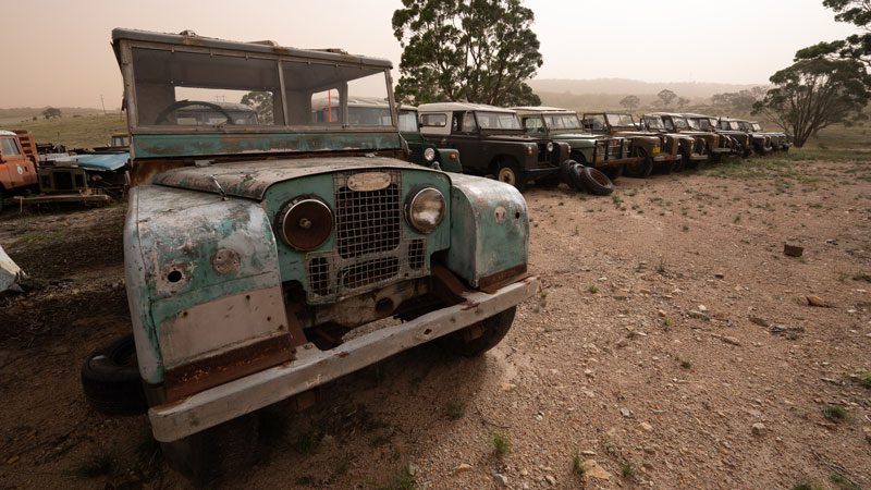 There are literally hundreds of Land Rover in automotive graveyards around the country. Source: Jaunt Motors