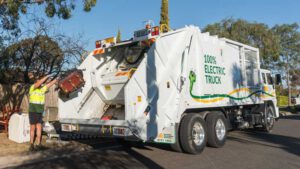 Australia’s first fully electric rubbish trucks clean up in Casey