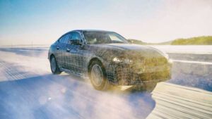 BMW i4 electric car, with 600km range, revealed in leaked images