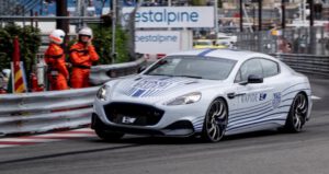 Aston Martin gives all-electric Rapide E first public  run on Formula E Monaco circuit