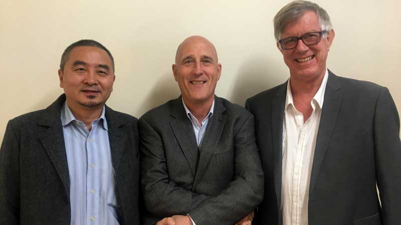 L-R: Will Qiang, Mark Haig and Greg McGarvie. Supplied.