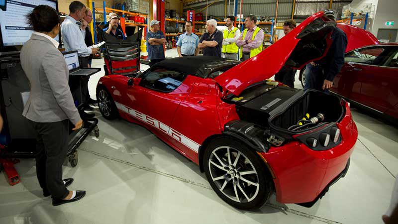 The Gemtek 2011 Tesla Roadster. Supplied