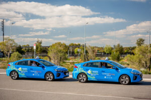 Electric first: Perth taxi company signs up two Hyundai Ioniqs