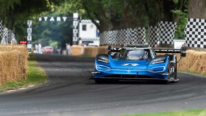 Electric VW sportscar shatters McLaren F1 hillclimb record at Goodwood – twice!