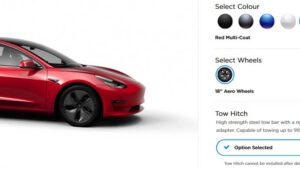 Factory tow bar now available for European Tesla Model 3