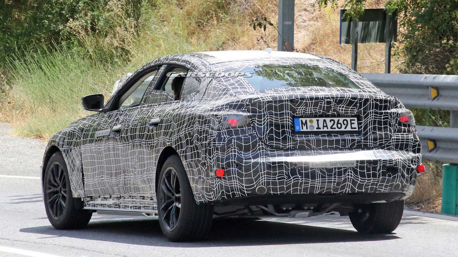spy shots of bmw i4 electric car snapped in europe | the