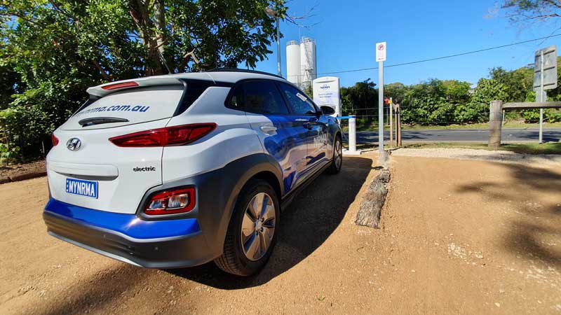 The Hyundai Kona Electric has a 64kWh battery and 480km range. Credit: Bridie Schmidt