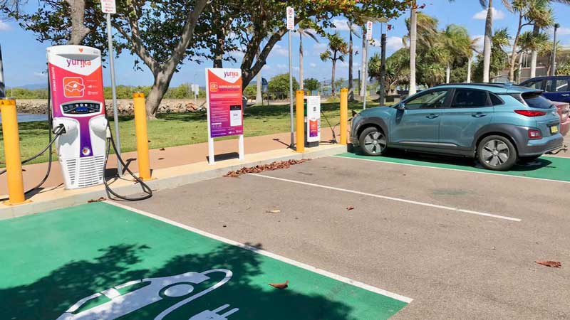 Thank goodness for the AC charging ports at Bowen