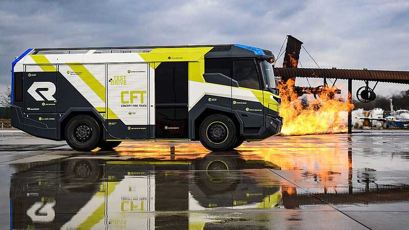 Rosenbauer CFT PHEV firetruck