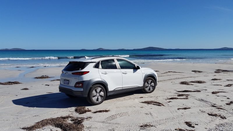 The Kona EV visits Cape LeGrand National Park.