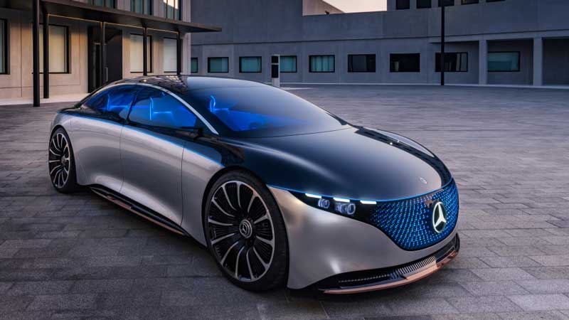 The Vision EQS electric car concept. Source: Daimler
