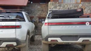 Rivian R1T electric utes spotted at the end of the Earth
