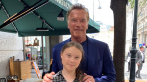 Arnold Schwarzenegger arranges Tesla Model 3 transport for Greta Thunberg