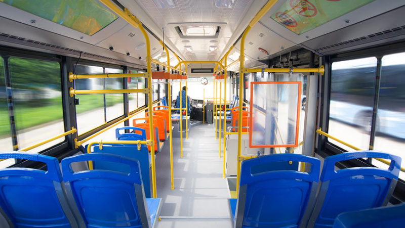 Interior scenes of electric buses - optimised