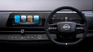 Nissan explains thinking behind Ariya SUV’s curved dashboard display
