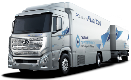 The Hyundai Xcient FCEV truck. Source: Hyundai