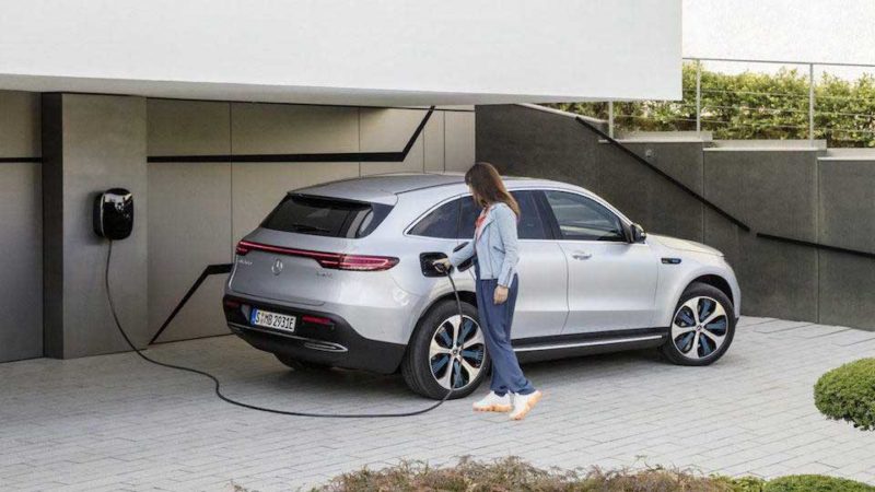 The all-electric EQC SUV. Source: Mercedes-Benz