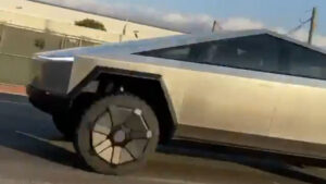 Tesla Cybertruck captured driving on public road – real or CGI?
