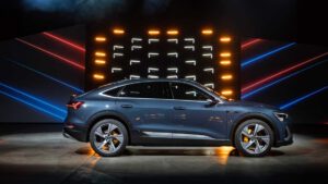 Audi presents sportback version of e-tron electric car