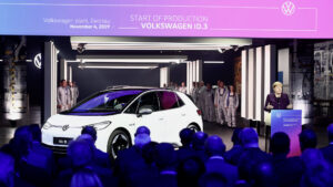 VW rolls first electric ID.3 off new production line, and eyes global domination