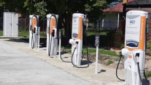 Electric car ultra rapid chargers arrive in heart of brown coal country