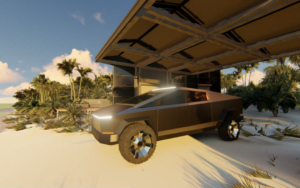 Australia start-up designs solar car port fit for Tesla Cybertruck