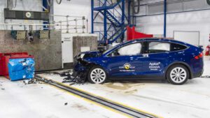 Model X beats Porsche Taycan, joins other Teslas with Euro five star safety rating