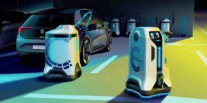 VW imagines an EV charging robot that comes to you