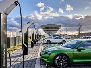 porsche EV charging station