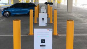 Sydney train station car park gets 10 electric vehicle chargers and solar roof