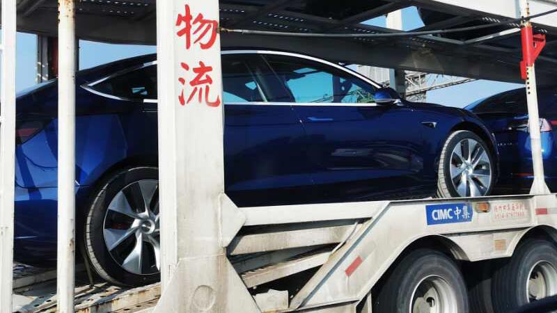 Mystery truckload of Model 3 Performance EVs spotted in China