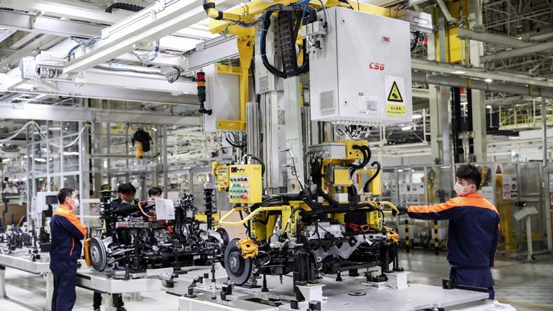 Polestar 2 assembly line in Luqiao, China. Source: China