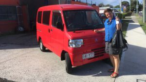 Our first year with our little electric “Postman Pat” van