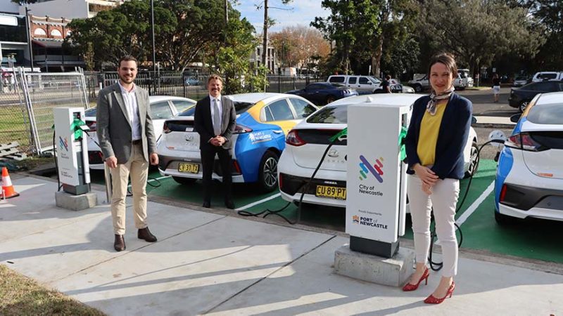 Clausen Byrnes Spiteri port newcastle council electric vehicle charging - optimised