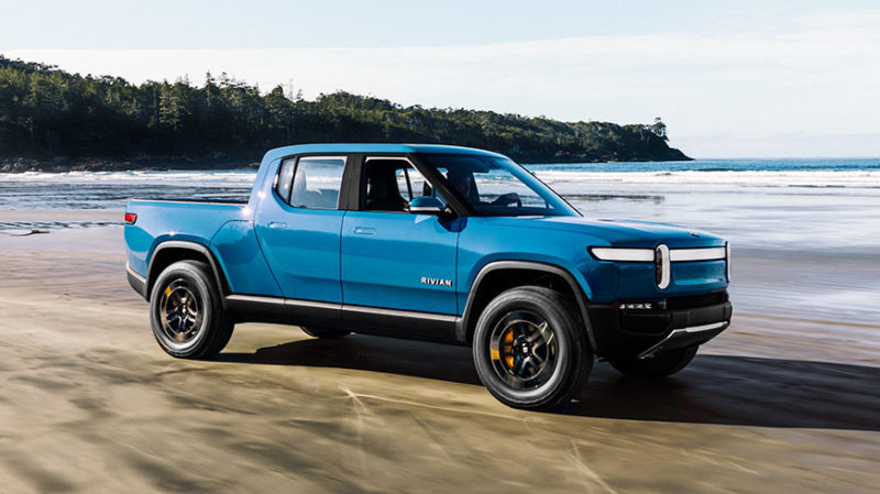 Rivian R1T electric four wheel drive - optimised