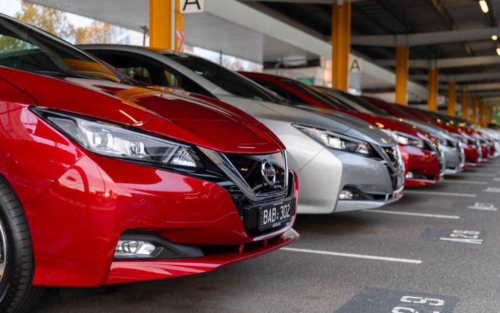 nissan leafs supplied in press release